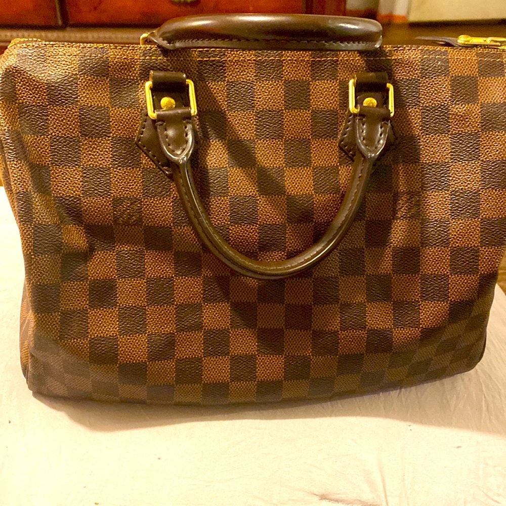 Louis Vuitton Speedy 30… new with serial number info and small duster for lock.